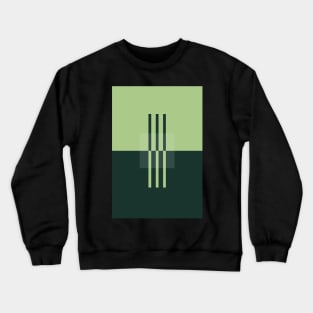 Chartreuse Abstract Minimalist Art Print Crewneck Sweatshirt